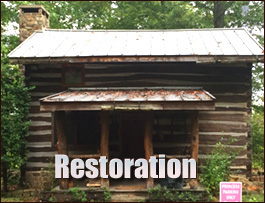 Historic Log Cabin Restoration  Avondale Estates, Georgia
